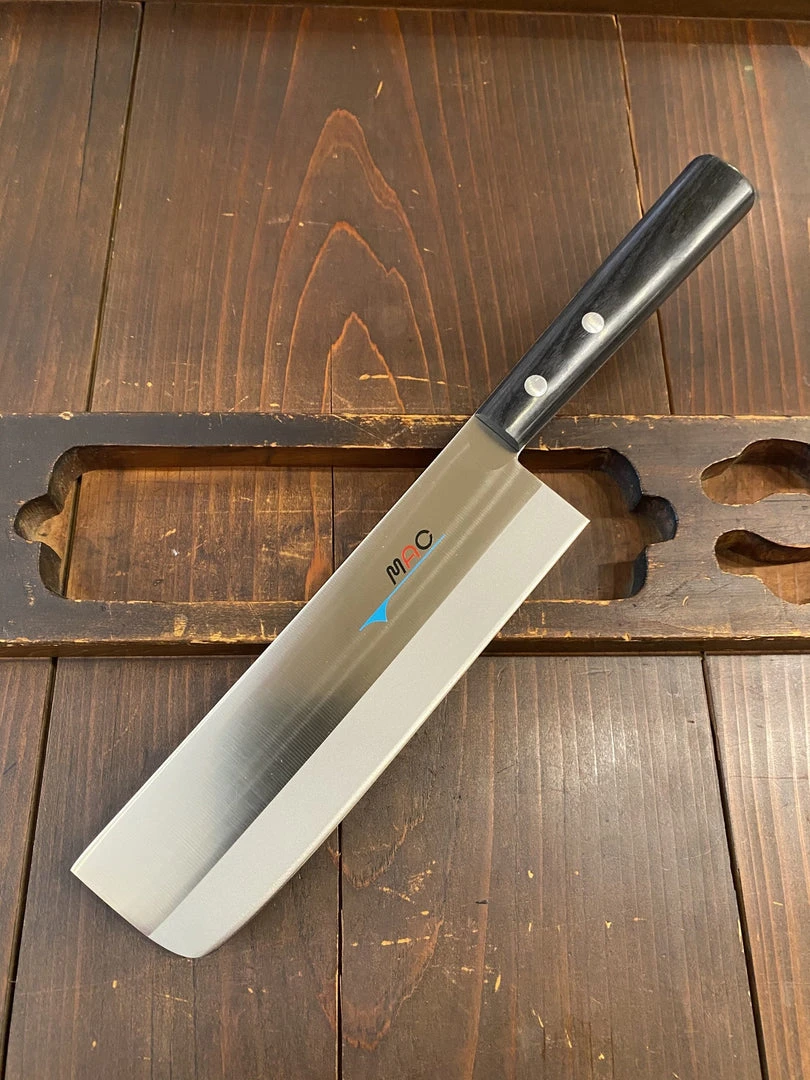 New 👍 MAC Knife MAC 6.5" Nakiri Knife - Japanese Series - Stainless -JU-65 🎁 3 MAC Knife MAC 6.5" Nakiri Knife - Japanese Series - Stainless -JU-65