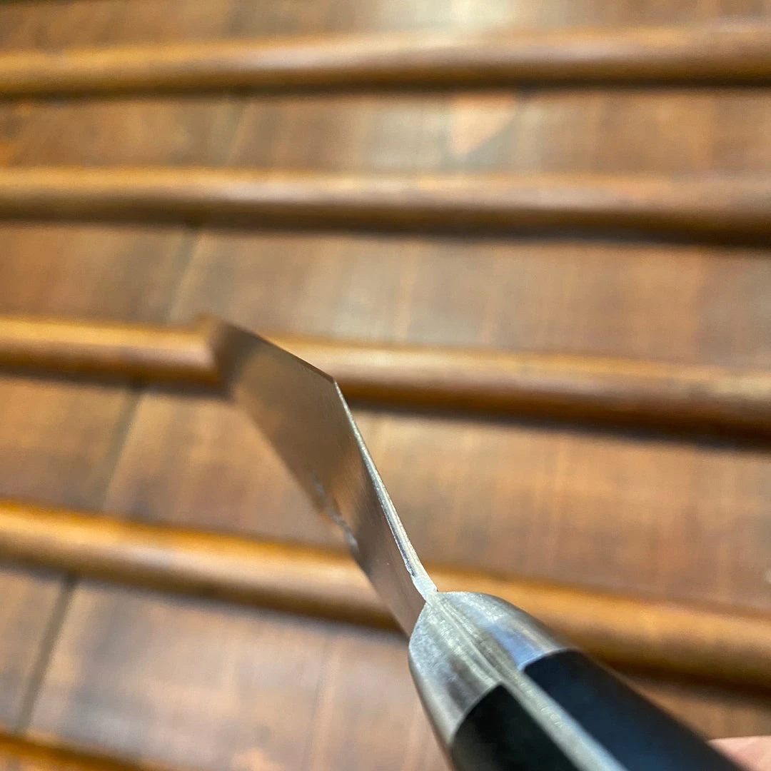 Cheapest 😉 Ashi Hamono 180mm Gyuto Swedish Stainless Western Handle W Saya 😍 8 Ashi Hamono 180mm Gyuto Swedish Stainless Western Handle W Saya