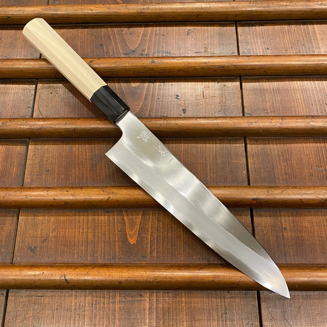 Flash Sale 🤩 Hitohira Kikuchiyo Ren 210mm Gyuto Shirogami 2 ⌛ 3 Hitohira Kikuchiyo Ren 210mm Gyuto Shirogami 2