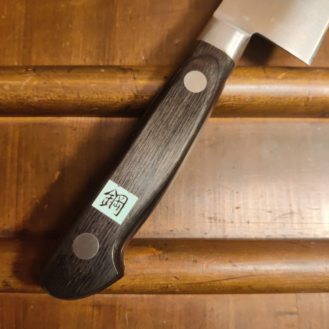 Cheap ⌛ Hitohira Morihei Hisamoto Hagane 180mm Gyuto Carbon Steel Pakka Handle ✔️ 4 Hitohira Morihei Hisamoto Hagane 180mm Gyuto Carbon Steel Pakka Handle