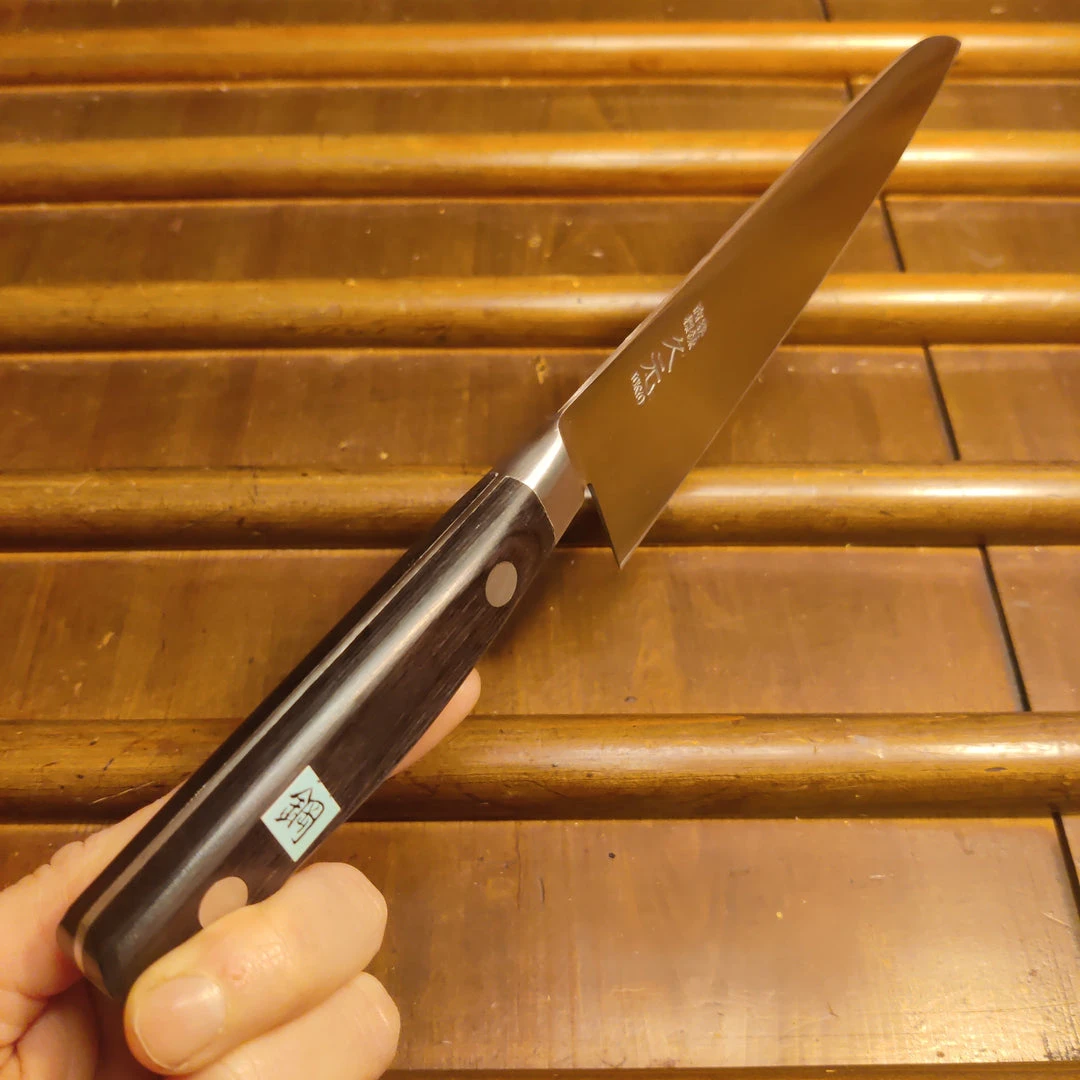 Cheap ⌛ Hitohira Morihei Hisamoto Hagane 180mm Gyuto Carbon Steel Pakka Handle ✔️ 5 Hitohira Morihei Hisamoto Hagane 180mm Gyuto Carbon Steel Pakka Handle