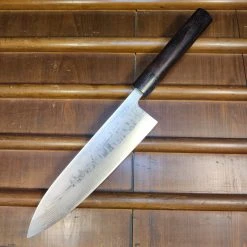Hitohira Setsu Forged 210mm Gyuto VG-10 Damascus Rosewood