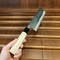 Best Pirce ๐ฏ Nakajo Kaji-bei 165mm Nakiri Iron Clad Shirogami 2 Kurouchi ๐งจ 14 Nakajo Kaji-bei 165mm Nakiri Iron Clad Shirogami 2 Kurouchi