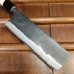 Best Pirce ๐ฏ Nakajo Kaji-bei 165mm Nakiri Iron Clad Shirogami 2 Kurouchi ๐งจ 16 Nakajo Kaji-bei 165mm Nakiri Iron Clad Shirogami 2 Kurouchi