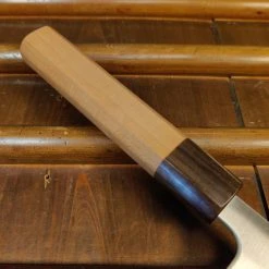 Hitohira Futana SB 165mm Nakiri Aogami Super Migaki Cherry Wood