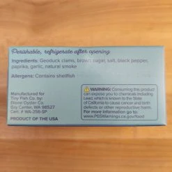 Pantry Tiny Fish Co. Smoked Geoduck With Black Pepper - 3.5oz