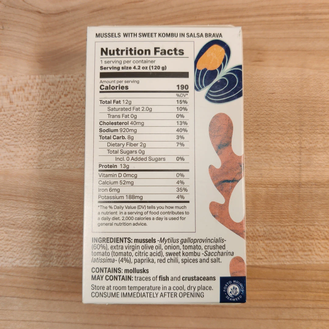 Buy 🛒 Porto-Muinos Seaweed Porto Muinos Seaweed Mussels With Sweet Kombu - 4.2oz Pantry 🥰 4 Porto-Muinos Seaweed Porto Muinos Seaweed Mussels With Sweet Kombu - 4.2oz Pantry