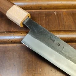Hitohira TD 165mm Gyuto Stainless Clad Aogami 2 Kurouchi