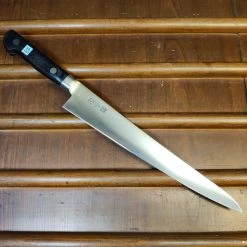 Hitohira Morihei Hisamoto Hagane 240mm Sujihiki SK Pakka Handle