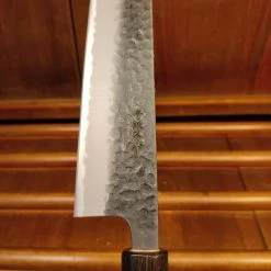 Hitohira Futana SB 210mm Kiritsuke Gyuto Aogami Super Kurouchi Tsuchime Cherry Wood
