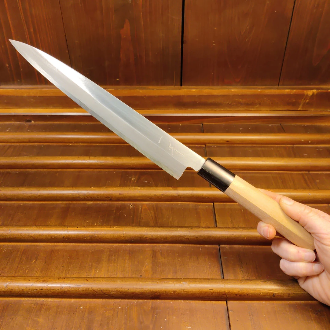 Cheapest 🛒 Hitohira Gorobei LEFTY 240mm Yanagi Aogami 2 Ho Wood ❤️ 8 Hitohira Gorobei LEFTY 240mm Yanagi Aogami 2 Ho Wood