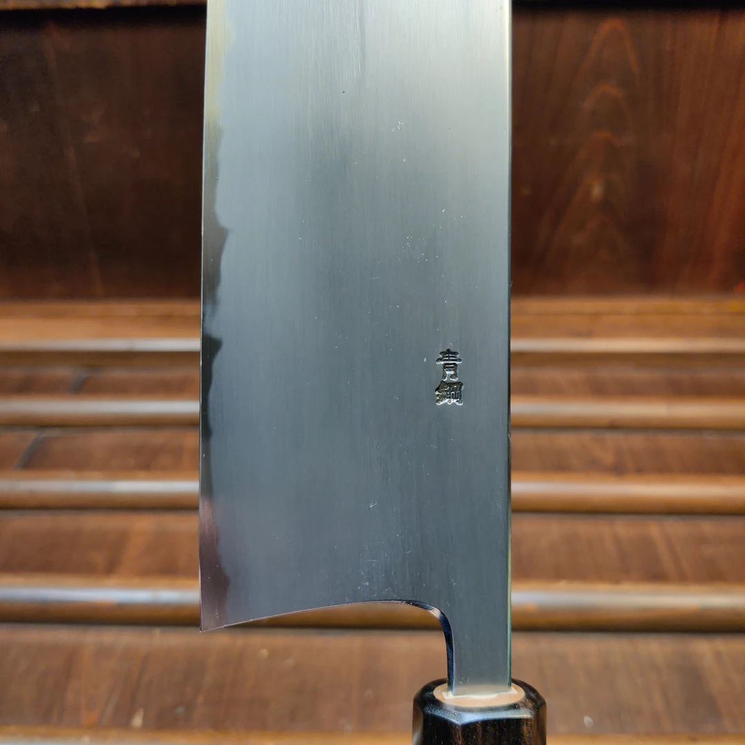 Brand new ๐ฅฐ Hitohira Gorobei Rikichi 165mm Nakiri Shirogami 2 Kasumi Ho Wood ๐ 7 Hitohira Gorobei Rikichi 165mm Nakiri Shirogami 2 Kasumi Ho Wood