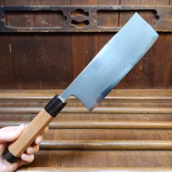 Brand new ๐ฅฐ Hitohira Gorobei Rikichi 165mm Nakiri Shirogami 2 Kasumi Ho Wood ๐ 19 Hitohira Gorobei Rikichi 165mm Nakiri Shirogami 2 Kasumi Ho Wood