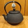 Hot Sale 🥰 Miya Cast Iron Teapot - Black Hobnail 44oz 🥰 1 Miya Cast Iron Teapot - Black Hobnail 44oz