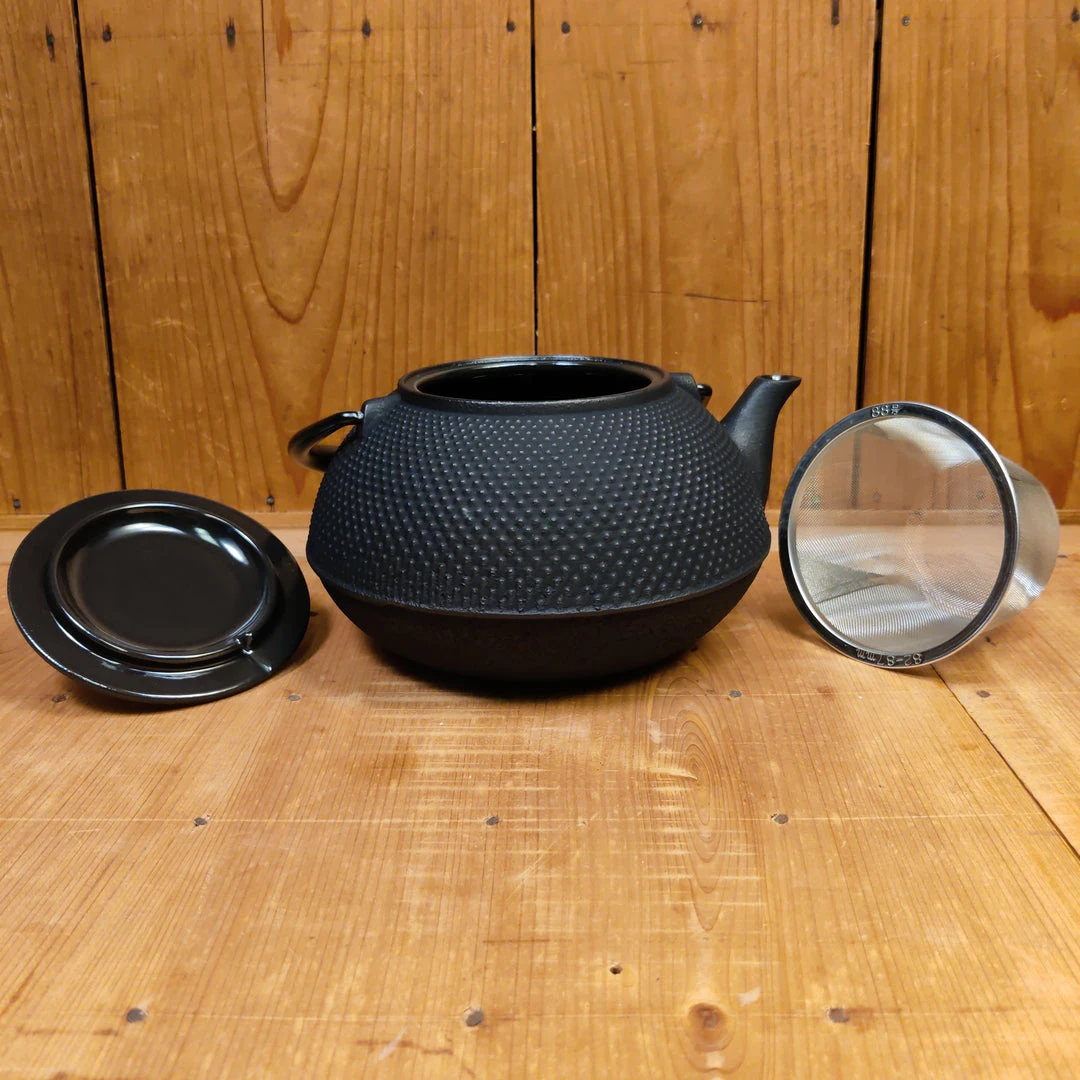 Hot Sale 🥰 Miya Cast Iron Teapot - Black Hobnail 44oz 🥰 6 Miya Cast Iron Teapot - Black Hobnail 44oz