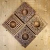 Cheap 😍 44HandMadeTurkey/Duxud Business 4 Piece Set Of Hand-carved Square Geometric Pattern 7x7cm Ravioli Boards 🎁 2 44HandMadeTurkey/Duxud Business 4 Piece Set Of Hand-carved Square Geometric Pattern 7x7cm Ravioli Boards