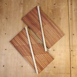 44HandMadeTurkey/Duxud Business Large Hand-carved Cavarola/Gnocchi Pasta Making Board With Dowel