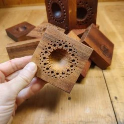 44HandMadeTurkey/Duxud Business Chef's Choice Hand-carved 7x7cm Ravioli Board