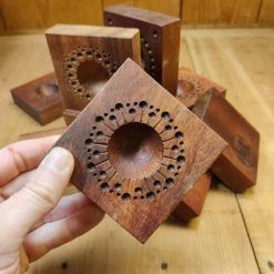 44HandMadeTurkey/Duxud Business Chef's Choice Hand-carved 7x7cm Ravioli Board