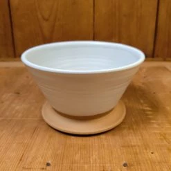 Millet & Hammer White Ceramic Coffee Brewer Table | Steak