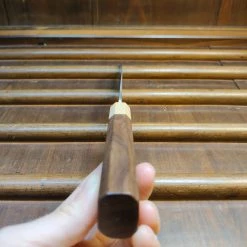 Discount ⭐ Hitohira TD 170mm Bunka SLD Tsuchime Walnut Handle 🤩 19 Hitohira TD 170mm Bunka SLD Tsuchime Walnut Handle