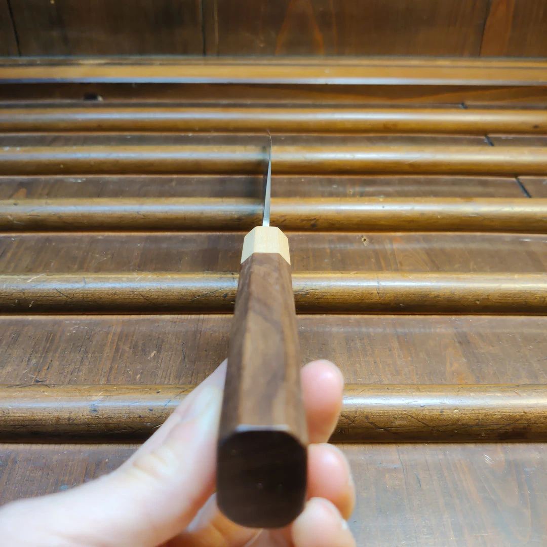 Discount ⭐ Hitohira TD 170mm Bunka SLD Tsuchime Walnut Handle 🤩 10 Hitohira TD 170mm Bunka SLD Tsuchime Walnut Handle