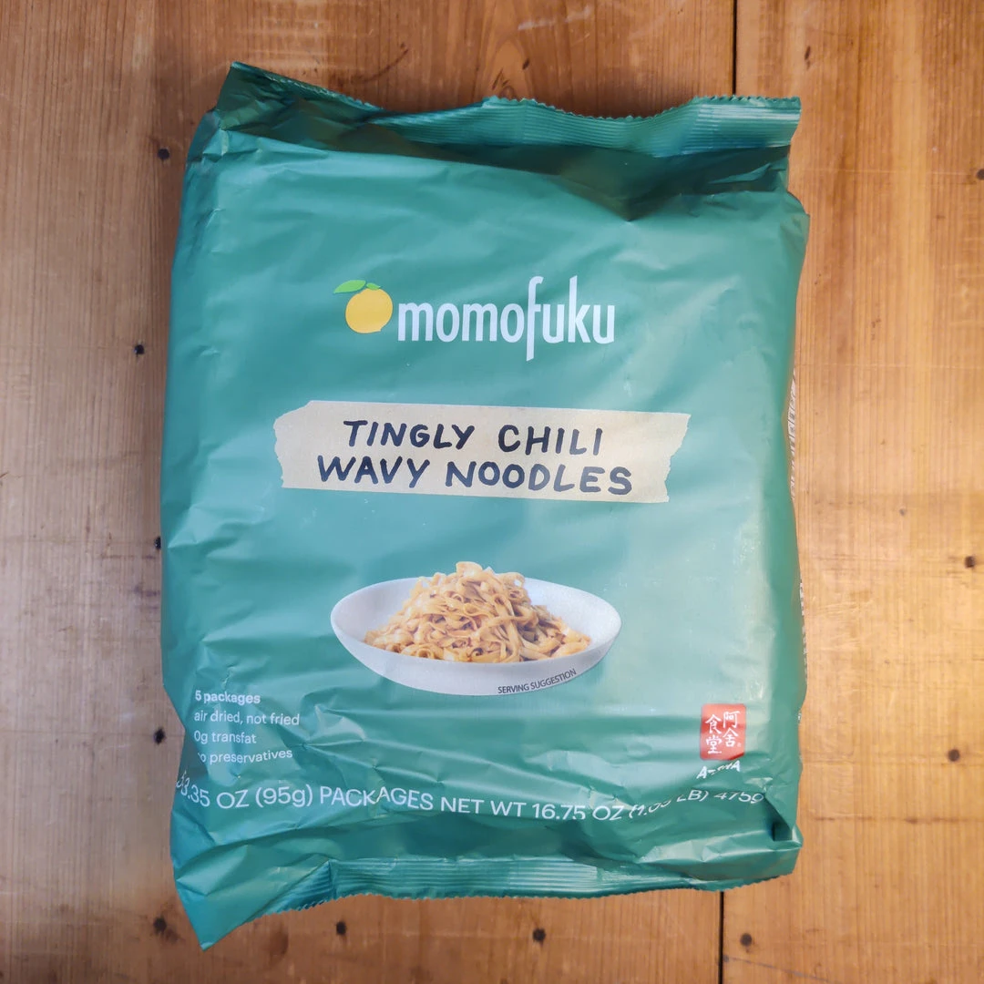 Buy 👍 Pantry Momofuku Tingly Chili Wavy Noodles - 5 Packages 😉 3 Pantry Momofuku Tingly Chili Wavy Noodles - 5 Packages