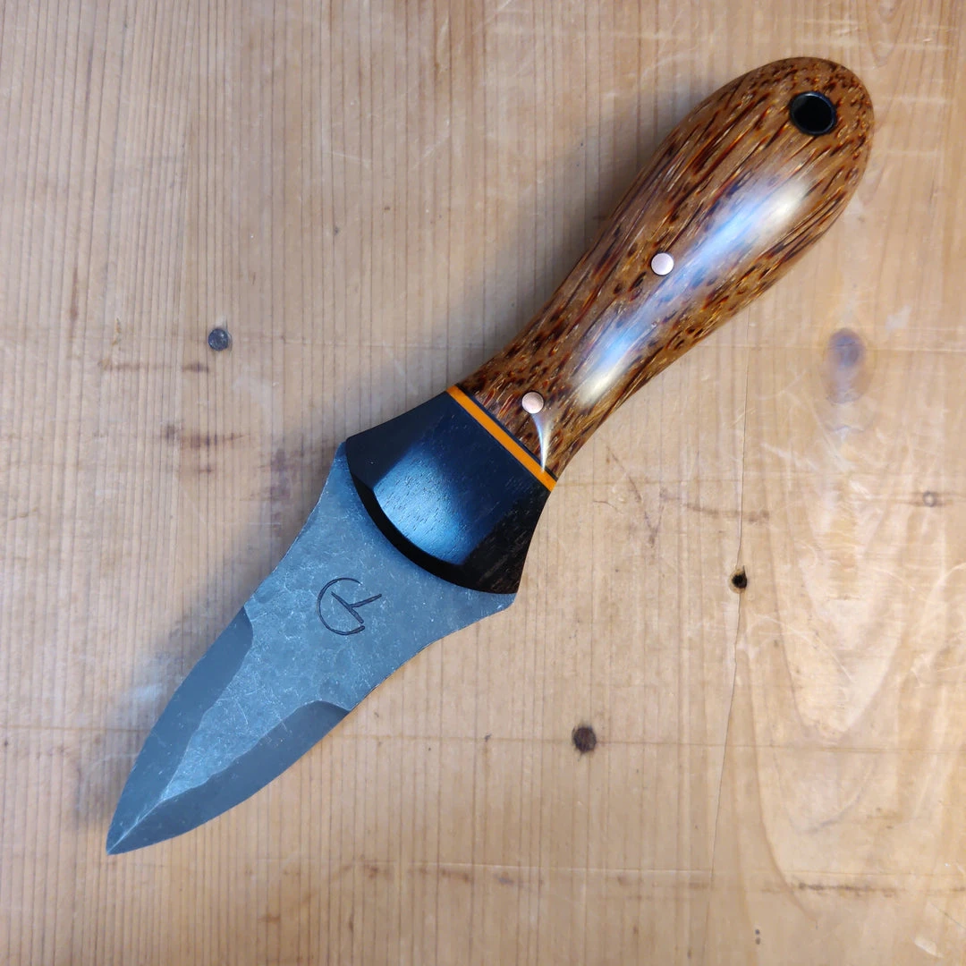 Wholesale ๐งจ Alma Knife Co. Carolina Shucker - Red Palm | Gabon Ebony | Black/Orange G10 Liners ๐ 3 Alma Knife Co. Carolina Shucker - Red Palm | Gabon Ebony | Black/Orange G10 Liners