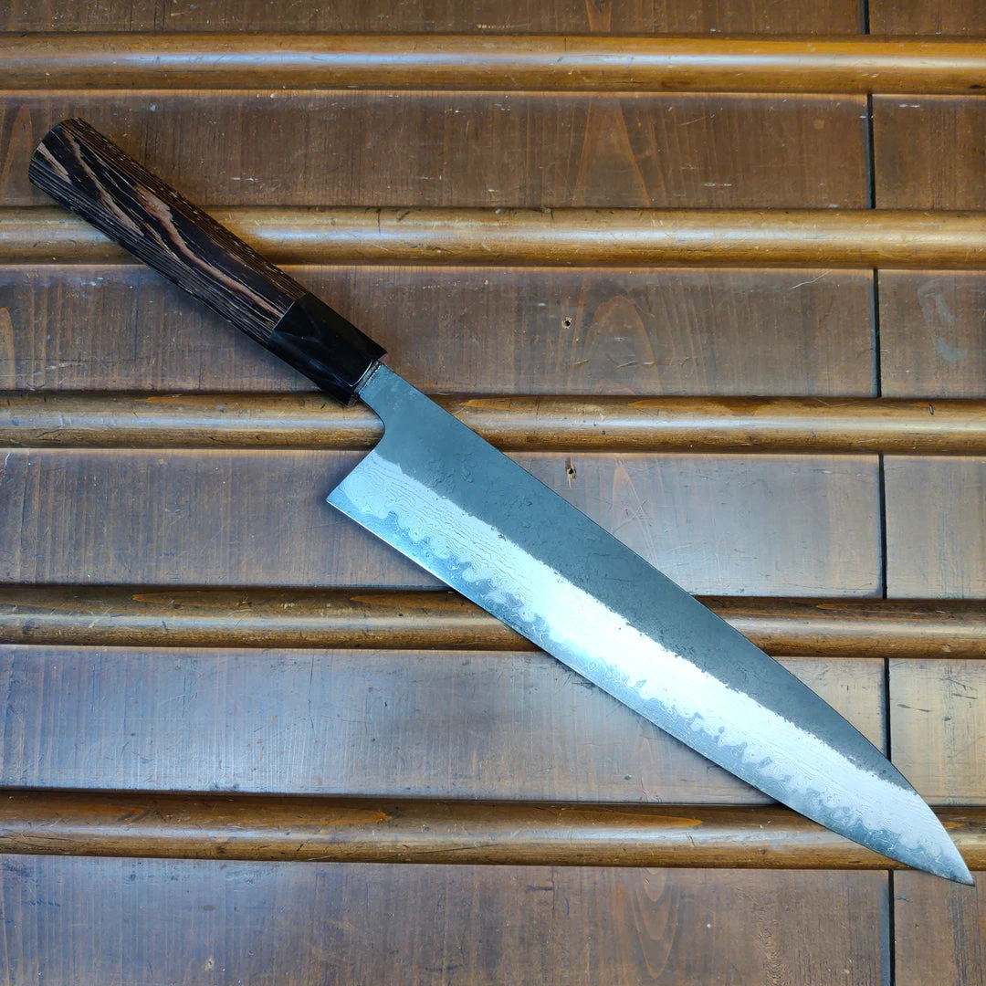 Best deal ⭐ H&K Hatsukokoro Shinkiro 240mm Gyuto Aogami Super Nihei Damascus Kurouchi Wenge ❤️ 3 H&K Hatsukokoro Shinkiro 240mm Gyuto Aogami Super Nihei Damascus Kurouchi Wenge