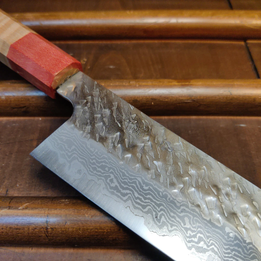 Wholesale ๐ H&K Nigara Hamono 210mm Gyuto VG10 Suminagashi Tsuchime Maple ๐ 4 H&K Nigara Hamono 210mm Gyuto VG10 Suminagashi Tsuchime Maple