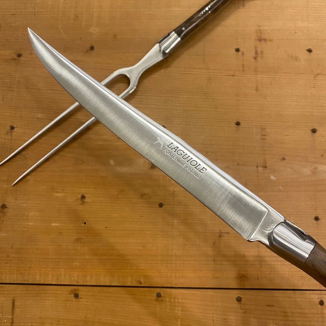 New ๐ Fontenille Pataud 'Laguiole' Carving Set - Walnut ๐ 4 Fontenille Pataud 'Laguiole' Carving Set - Walnut