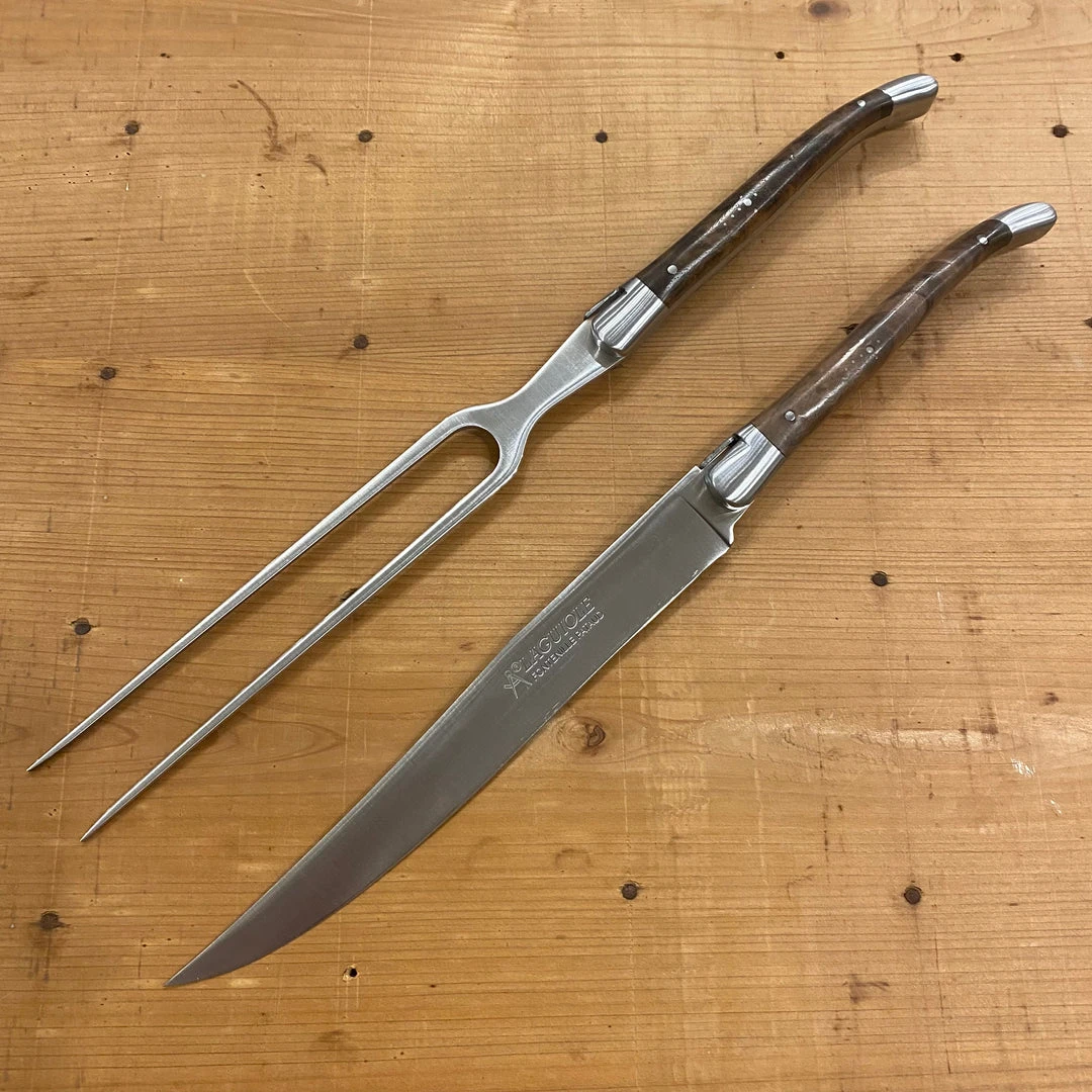 New ๐ Fontenille Pataud 'Laguiole' Carving Set - Walnut ๐ 3 Fontenille Pataud 'Laguiole' Carving Set - Walnut