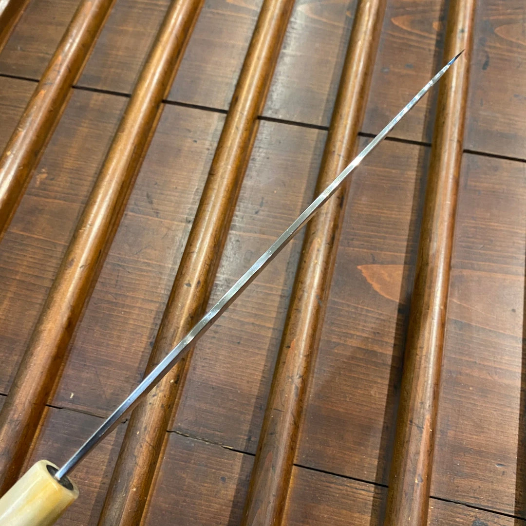 Promo 💯 Hitohira Togashi 240mm Gyuto Stainless Clad Aogami 1 Ebony Blonde Horn 💯 6 Hitohira Togashi 240mm Gyuto Stainless Clad Aogami 1 Ebony Blonde Horn