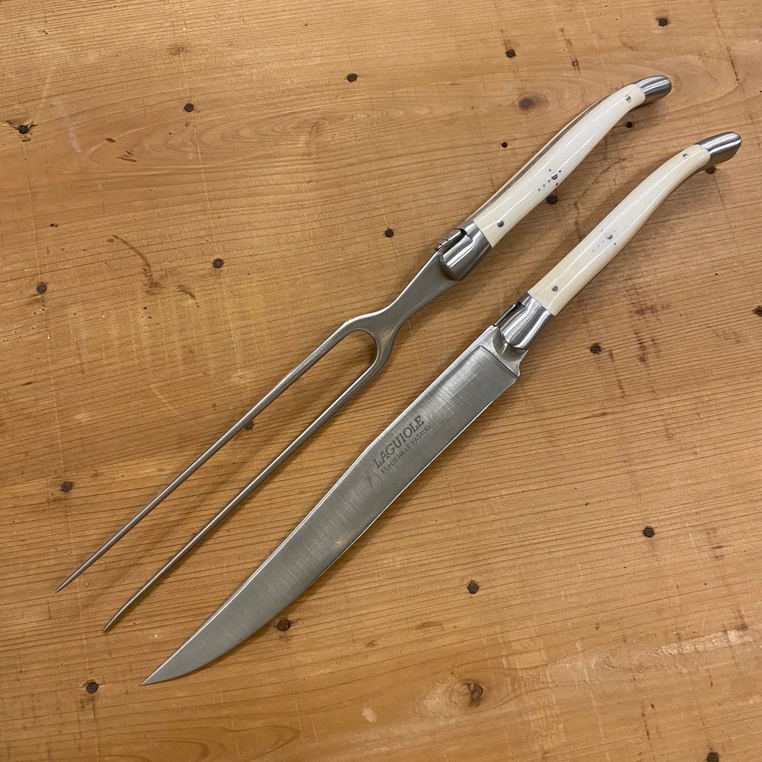Best reviews of 🥰 Fontenille Pataud 'Laguiole' Carving Set - Bone ❤️ 3 Fontenille Pataud 'Laguiole' Carving Set - Bone