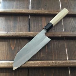 Sakai Kikumori 165mm Santoku - Aogami 2 - Nashiji