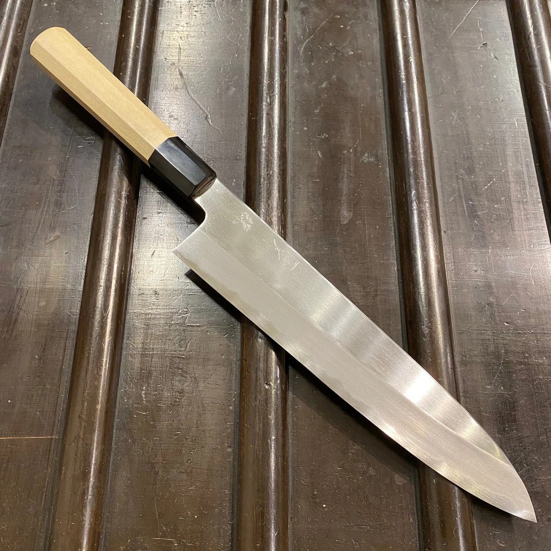 Cheap ๐ Hitohira Kikuchiyo Ren 240mm Gyuto Shirogami 2 ๐ 3 Hitohira Kikuchiyo Ren 240mm Gyuto Shirogami 2