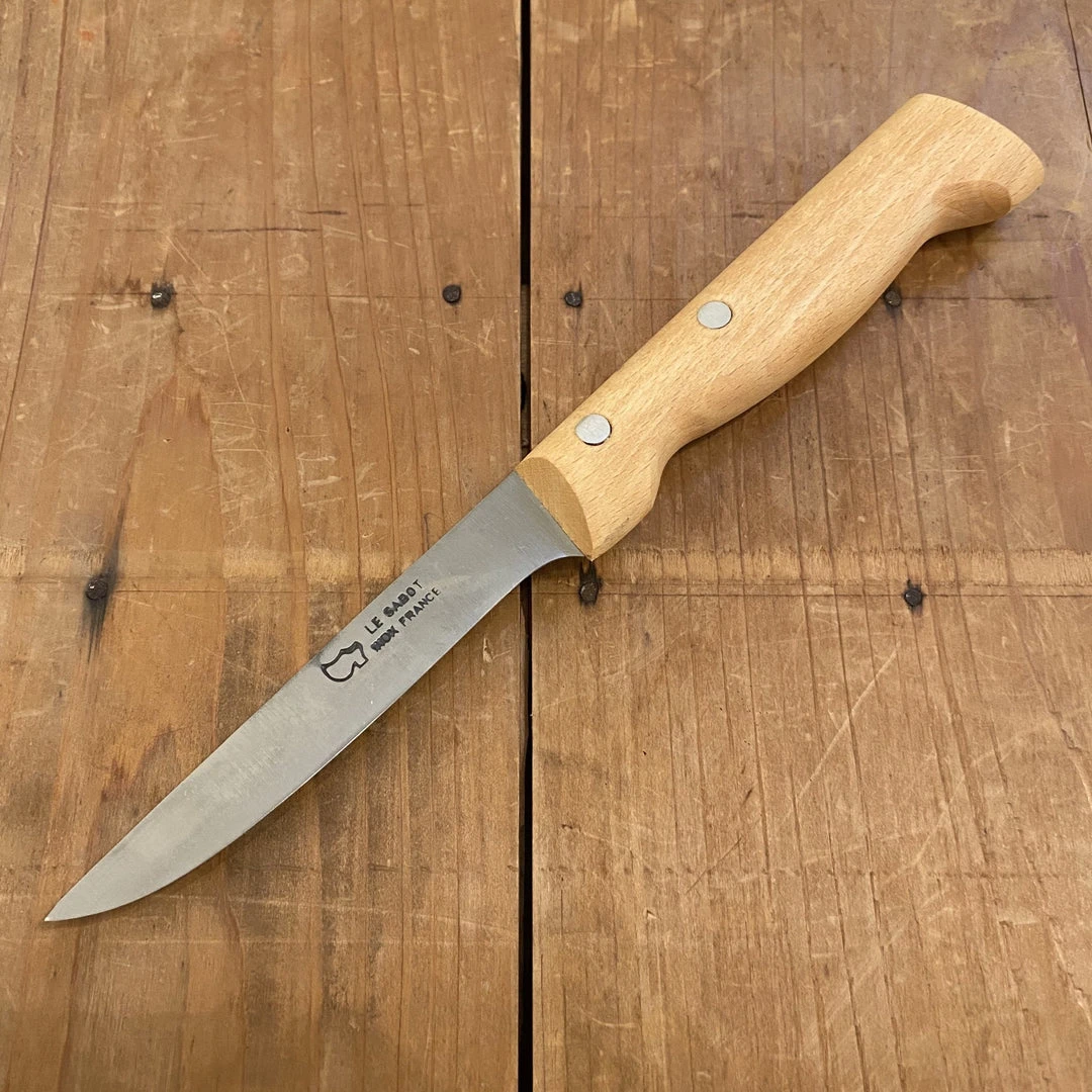 Cheapest ๐ Au Sabot 4" Utility / Steak Knife Stainless Beechwood ๐ 3 Au Sabot 4" Utility / Steak Knife Stainless Beechwood