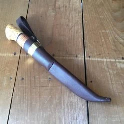 Hot Sale 👏 Iisakki Jarvenpaa 'Riistapuukko' 110mm Stainless Steel Stacked Birchbark & Birch Puukko 🤩 9 Iisakki Jarvenpaa 'Riistapuukko' 110mm Stainless Steel Stacked Birchbark & Birch Puukko