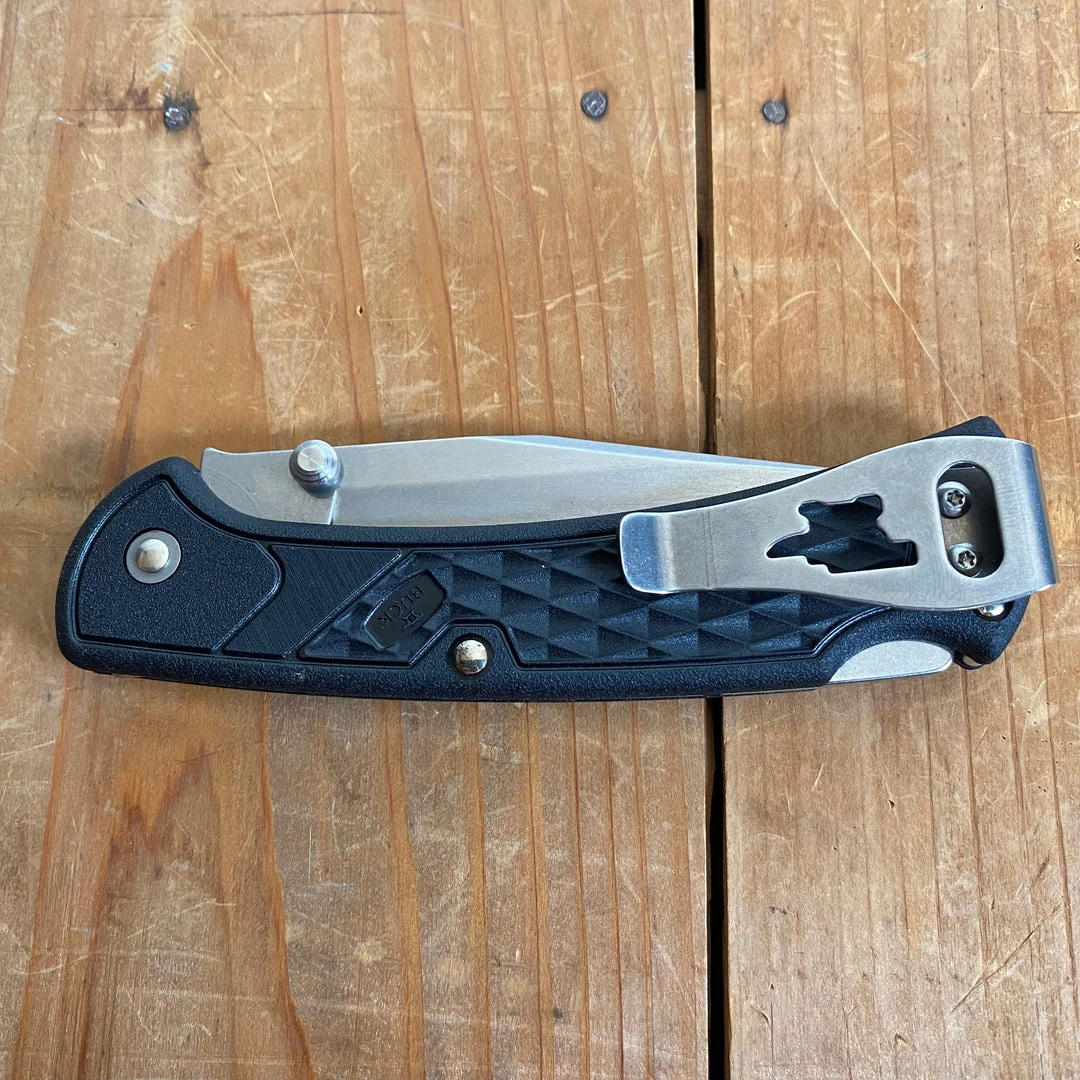 New 😉 Buck Knives Buck 112 Slim Ranger W/ Clip - Black 😀 7 Buck Knives Buck 112 Slim Ranger W/ Clip - Black