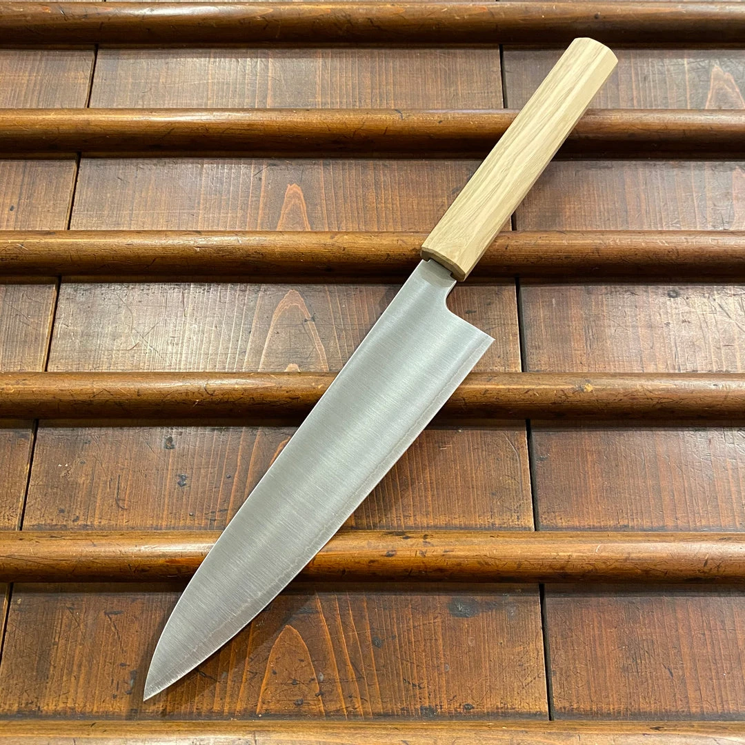 New ❤️ Konosuke Sanjo GS+ 210mm Gyuto SLD / Khii Chestnut W Saya 🧨 9 Konosuke Sanjo GS+ 210mm Gyuto SLD / Khii Chestnut W Saya