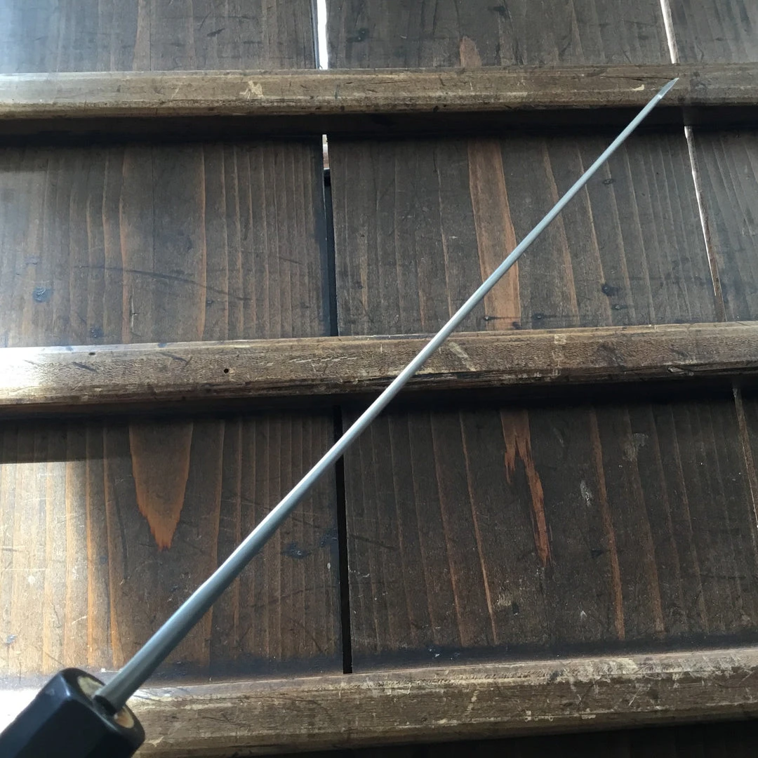 New ๐ Sakai Kikumori 180mm Kiritsuke Santoku Aogami 2 Nashiji โจ 5 Sakai Kikumori 180mm Kiritsuke Santoku Aogami 2 Nashiji