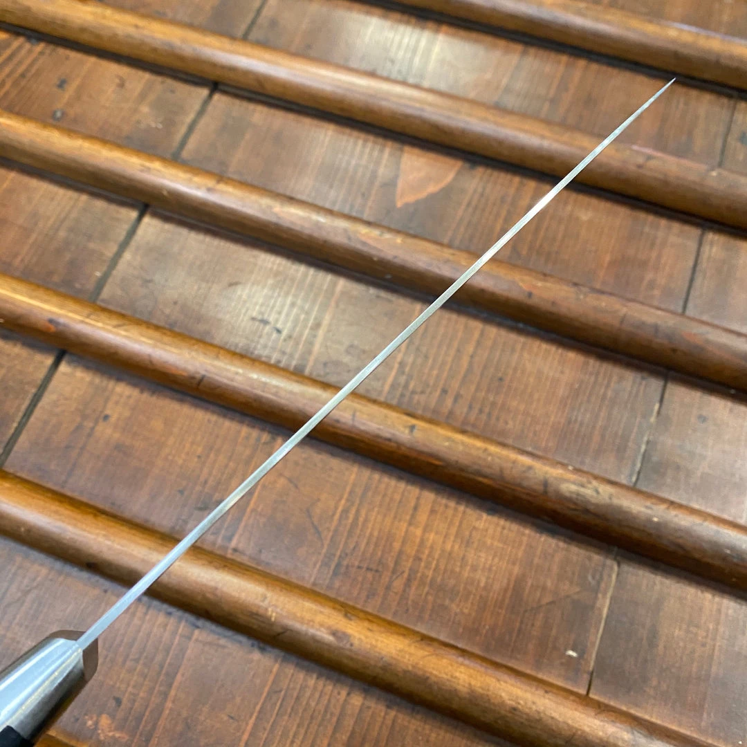 Cheapest 😉 Ashi Hamono 180mm Gyuto Swedish Stainless Western Handle W Saya 😍 5 Ashi Hamono 180mm Gyuto Swedish Stainless Western Handle W Saya