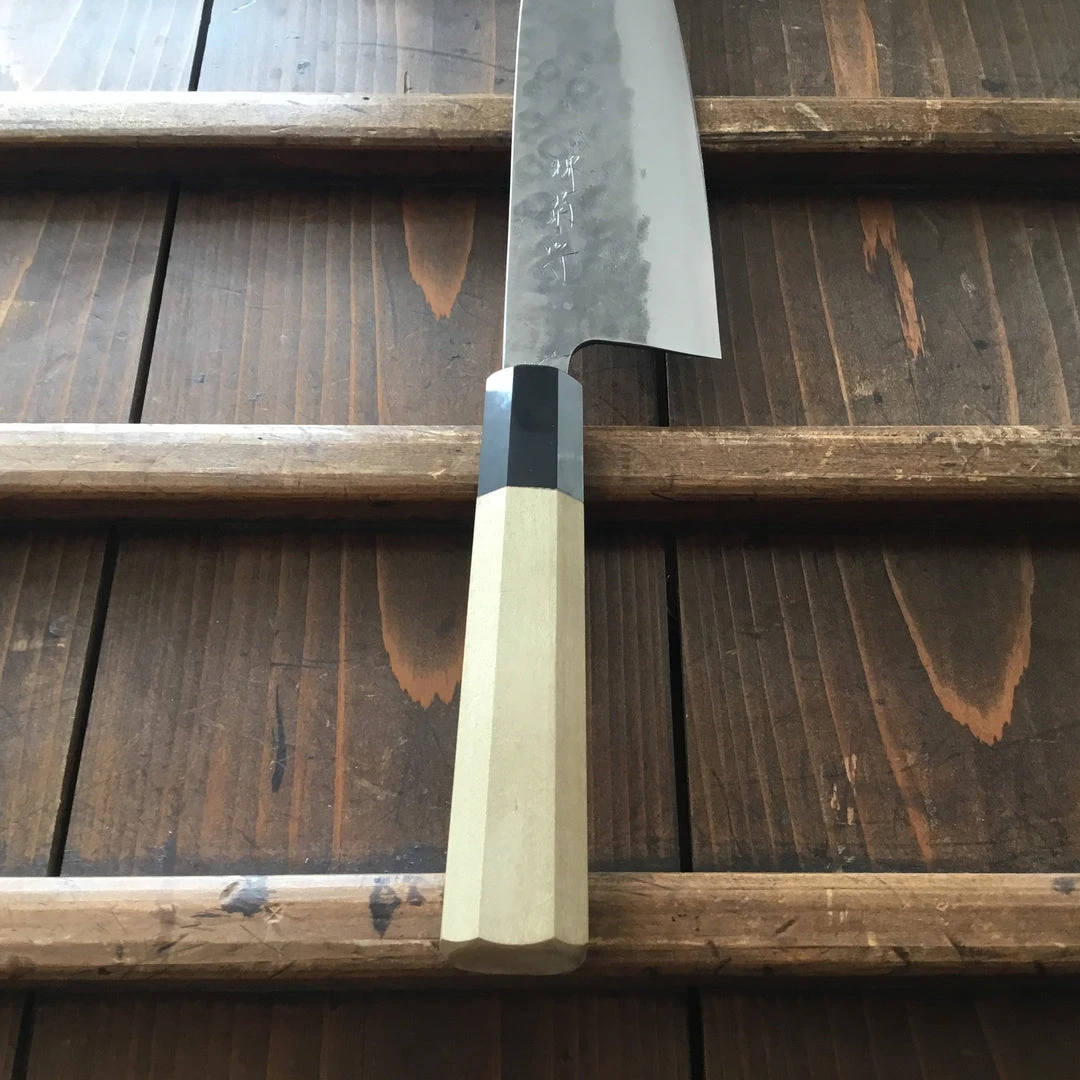 Best Sale 🎉 Sakai Kikumori 210mm Gyuto - Aogami 2 - Nashiji 🎁 7 Sakai Kikumori 210mm Gyuto - Aogami 2 - Nashiji