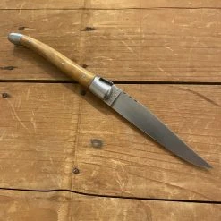 Au Sabot 10cm Laguiole Stainless Pocket Knife 2 Bolsters Olive