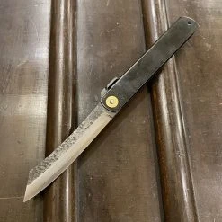 Coupon 🛒 Hitohira Hand Forged XL Higonokami 12cm Folding Knife Aogami 2 Black Brass Handle 🎁 8 Hitohira Hand Forged XL Higonokami 12cm Folding Knife Aogami 2 Black Brass Handle