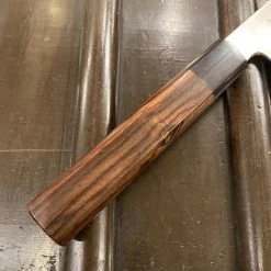 Takada No Hamono 180mm Nakiri - Suiboku Finish Aogami 2 Iron Clad - Pakka & Ebony - On Order Waiting Room