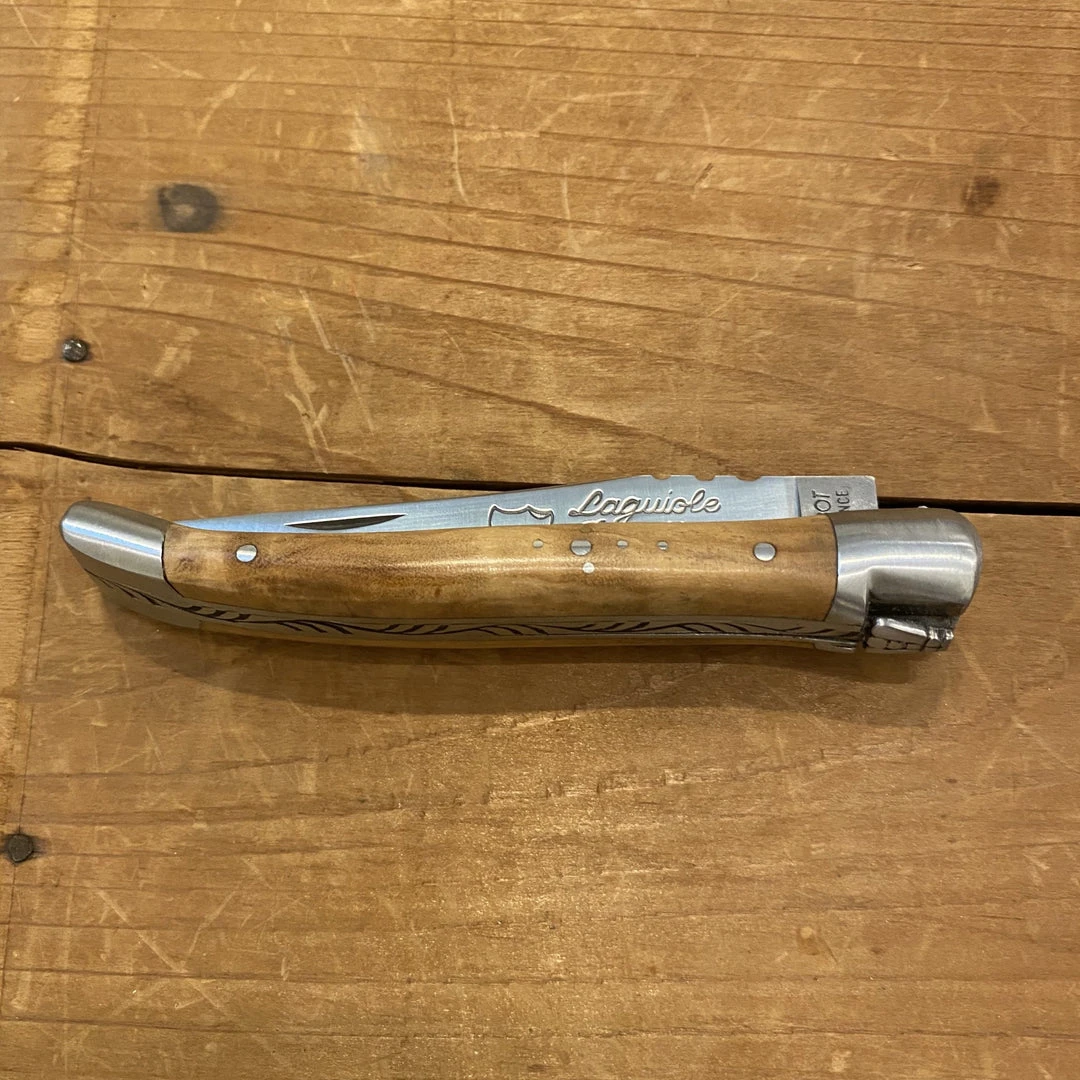 Brand new ๐ฏ Au Sabot 10cm Laguiole Stainless Pocket Knife 2 Bolsters Olive โจ 5 Au Sabot 10cm Laguiole Stainless Pocket Knife 2 Bolsters Olive