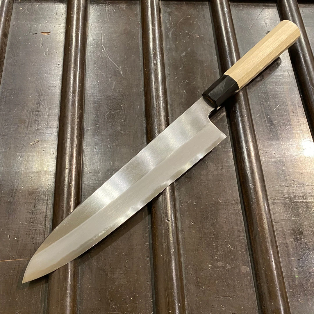Cheap ๐ Hitohira Kikuchiyo Ren 240mm Gyuto Shirogami 2 ๐ 5 Hitohira Kikuchiyo Ren 240mm Gyuto Shirogami 2