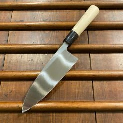 Sakai Kikumori Tomoshibi 165mm Deba Shirogami #2