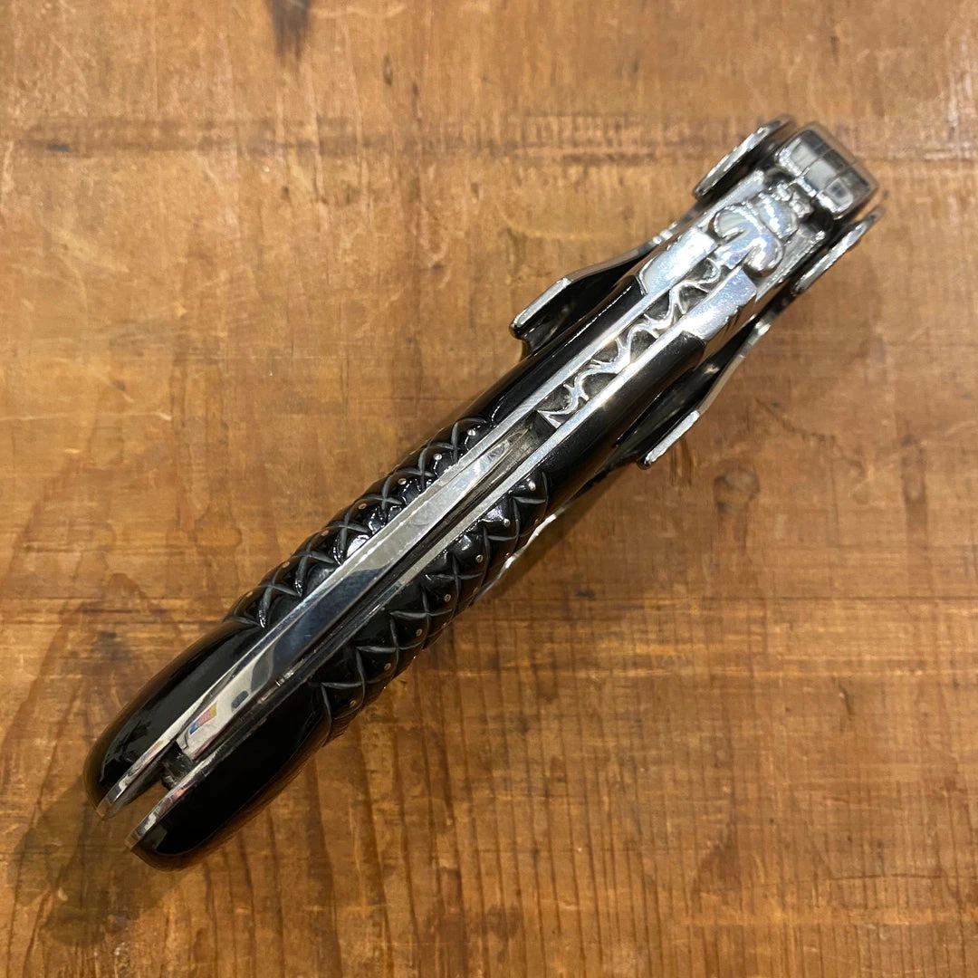 Outlet ❤️ Fontenille Pataud Laguiole Magnum Carved Pinned Buffalo Horn Tip Sommelier 😍 6 Fontenille Pataud Laguiole Magnum Carved Pinned Buffalo Horn Tip Sommelier